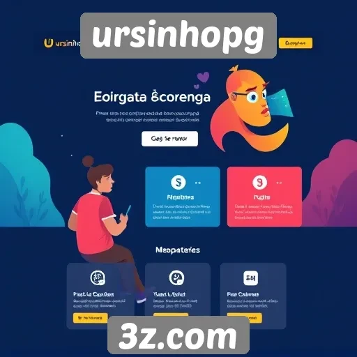 Acessibilidade e navegação no site ursinhopg